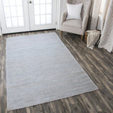 Rizzy Ellington EG195A Hand Woven Casual/Solid  Jute / Wool  Rug Gray 8' x 10'