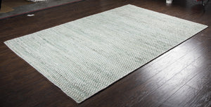 Rizzy Ellington EG201A Hand Woven Casual/Solid  Jute / Wool  Rug Turquoise 8' x 10'