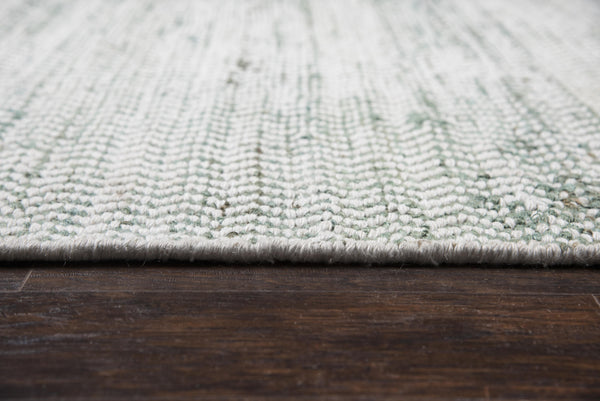 Rizzy Ellington EG201A Hand Woven Casual/Solid  Jute / Wool  Rug Turquoise 8' x 10'