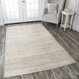 Rizzy Ellington EG9030 Hand Woven Casual/Solid  Jute / Wool  Rug Natural  8' x 10'