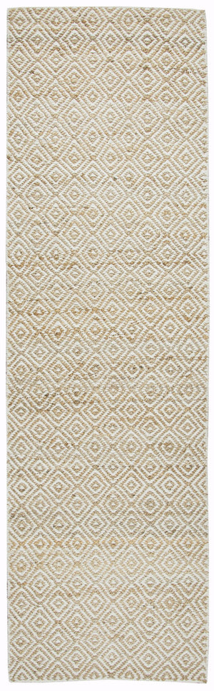 Rizzy Ellington EG9034 Hand Woven Casual/Solid  Jute / Wool  Rug Natural  2'6" x 8'