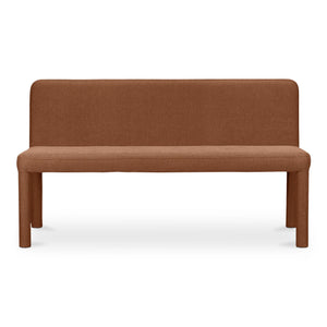 Moe's Home Place Dining Banquette - Timeless Comfort & Quality Seating For Stylish Interiors And Relaxation Red Upholstery, 100% Polyester,Iron Frame Eh-1112-22