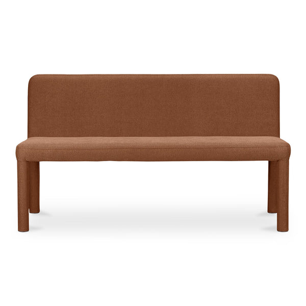 Moe's Home Place Dining Banquette - Timeless Comfort & Quality Seating For Stylish Interiors And Relaxation Red Upholstery, 100% Polyester,Iron Frame Eh-1112-22