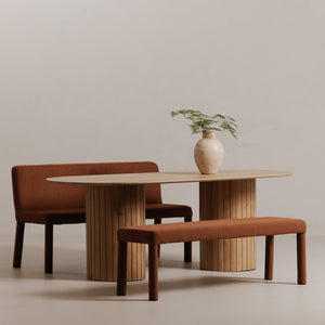 Moe's Home Place Dining Banquette - Timeless Comfort & Quality Seating For Stylish Interiors And Relaxation Red Upholstery, 100% Polyester,Iron Frame Eh-1112-22