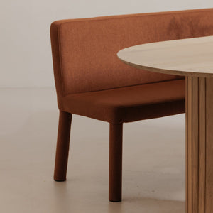 Moe's Home Place Dining Banquette - Timeless Comfort & Quality Seating For Stylish Interiors And Relaxation Red Upholstery, 100% Polyester,Iron Frame Eh-1112-22