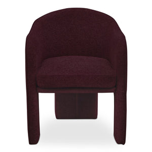 Moe's Home Clara Dining Chair - Elegantly Upholstered Comfort With Durable Materials For Stylish Dining Spaces Purple 100% Polystery,Iron Frame Eh-1116-38