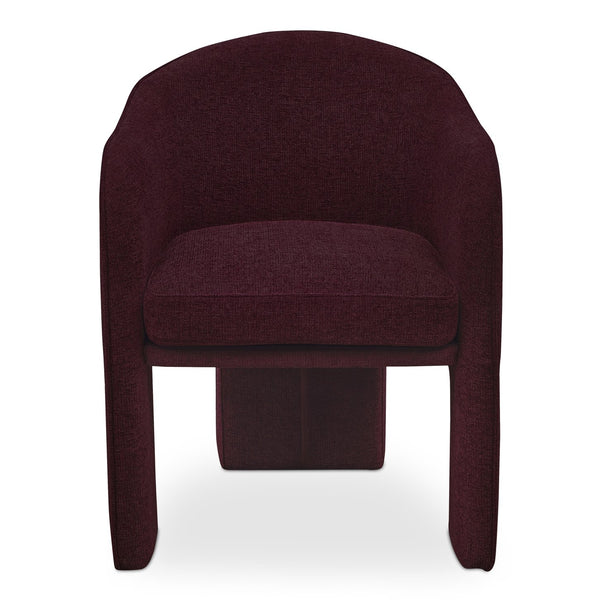 Moe's Home Clara Dining Chair - Elegantly Upholstered Comfort With Durable Materials For Stylish Dining Spaces Purple 100% Polystery,Iron Frame Eh-1116-38
