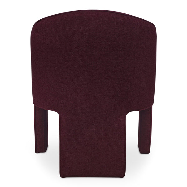 Moe's Home Clara Dining Chair - Elegantly Upholstered Comfort With Durable Materials For Stylish Dining Spaces Purple 100% Polystery,Iron Frame Eh-1116-38