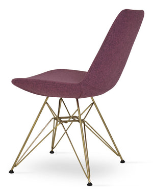Soho Concept Eiffel Tower Armchair Dining Chair - Premium Camira Era Fabric, 10-year Guarantee, Stylish Comfort Gold  Soho-concept-dining-chair-03663