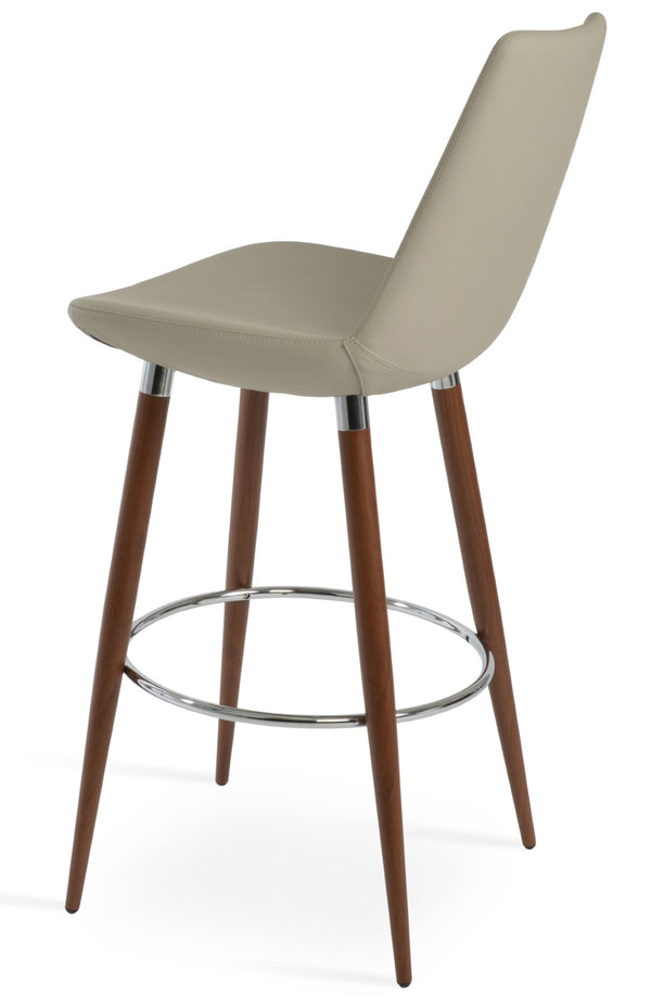 Soho Concept Eiffel Ana Barstools & Counterstools - Chic Boucle, Velvet & Nubuck Fabrics With 10-year Guarantee Walnut  Soho-concept-dining-chair-08406