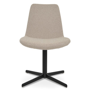 Soho Concept Eiffel 4 Star Swivel Chair - Stylish Dining Seat In Boucle, Velvet, Nubuck With 10-year Guarantee! Black,Beige  Soho-concept-dining-chair-02656