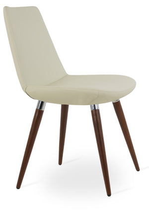 Soho Concept Eiffel Ana Armchair Dining Chair - Stylish Ppm-fr Upholstery, Gold Accents, 2-year Guarantee, Turkiye Made Walnut,Chrome,Cream  Soho-concept-dining-chair-02707