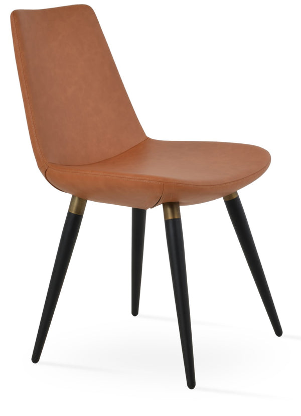 Soho Concept Eiffel Ana Armchair Dining Chair - Stylish Ppm-fr Upholstery, Gold Accents, 2-year Guarantee, Turkiye Made Black,Gold  Soho-concept-dining-chair-02708