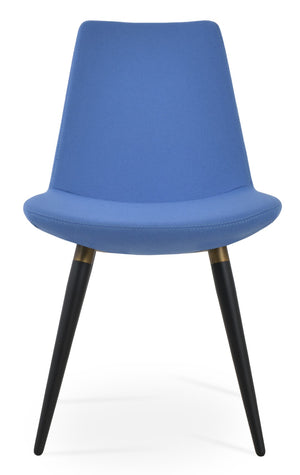 Soho Concept Eiffel Ana Armchair Dining Chair - Stylish Wool Upholstery, Durable Metal Base, 10-year Guarantee! Black,Gold  Soho-concept-dining-chair-02701
