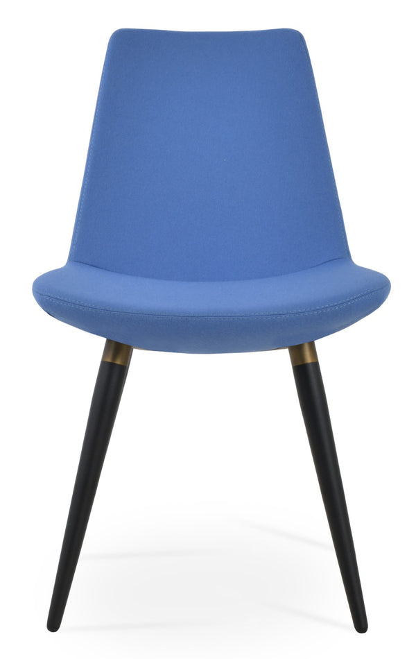Soho Concept Eiffel Ana Armchair Dining Chair - Stylish Wool Upholstery, Durable Metal Base, 10-year Guarantee! Black,Gold  Soho-concept-dining-chair-02701