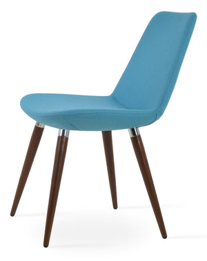 Soho Concept Eiffel Ana Armchair Dining Chair - Stylish Wool Upholstery, Durable Metal Base, 10-year Guarantee! Walnut,Chrome,Turquoise  Soho-concept-dining-chair-02706