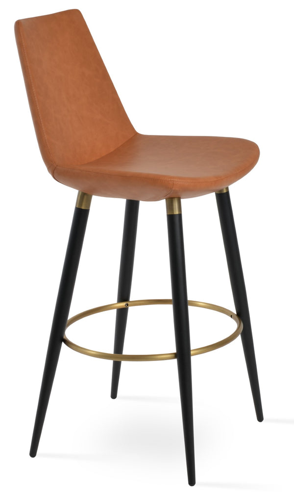Soho Concept Eiffel Ana Barstools & Counterstools - Chic Boucle, Velvet & Nubuck Fabrics With 10-year Guarantee Black,Brass,Gold  Soho-concept-dining-chair-08129