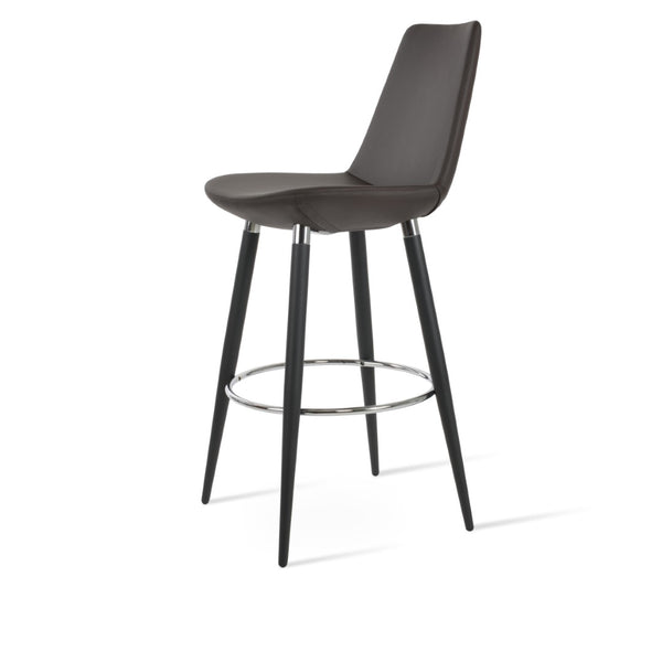 Soho Concept Eiffel Ana Barstools & Counterstools - Chic Boucle, Velvet & Nubuck Fabrics With 10-year Guarantee Brown,Black,Chrome  Soho-concept-dining-chair-08121
