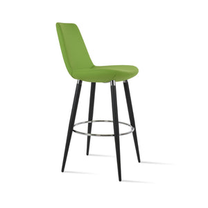 Soho Concept Eiffel Ana Counter & Barstools With Chic Camira Wool Fabric - Stylish Metal & Wood Finishes! Black,Chrome  Soho-concept-dining-chair-08122