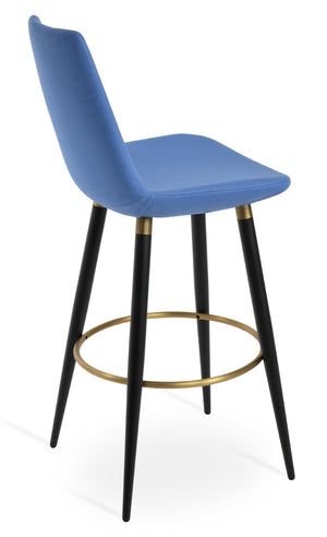 Soho Concept Eiffel Stylish Barstools & Counterstools In Camira Wool Fabric – Durable, Modern Design With 10-year Guarantee Black,Gold  Soho-concept-dining-chair-08123