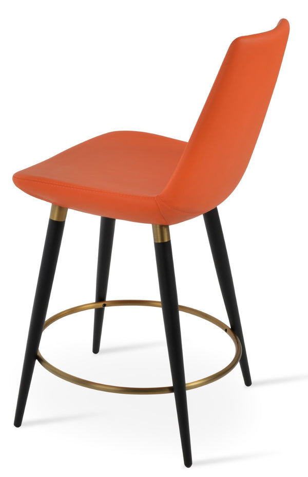 Soho Concept Eiffel Ana Barstools & Counterstools - Chic Boucle, Velvet & Nubuck Fabrics With 10-year Guarantee Black,Gold,Orange  Soho-concept-dining-chair-08133