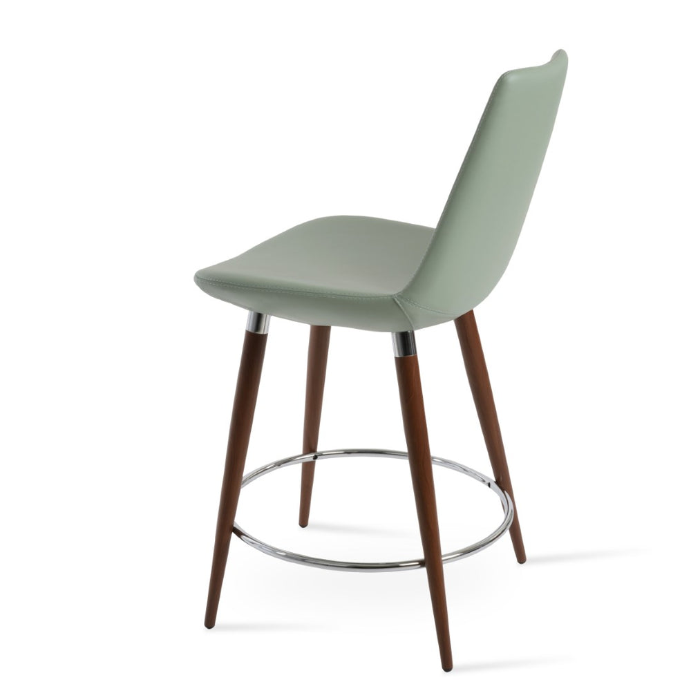 Soho Concept Eiffel Ana Counter Barstools With Stylish Walnut Finish - 5-year Guarantee & Custom Options Available Walnut  Soho-concept-dining-chair-08134