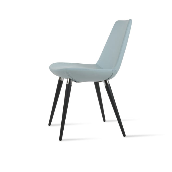 Soho Concept Eiffel Ana Chair - Stylish Dining Chair In Boucle, Velvet & Nubuck Fabrics With 10-year Guarantee! Black,Chrome  Soho-concept-dining-chair-02690