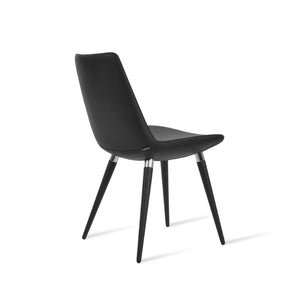 Soho Concept Eiffel Ana Chair - Stylish Dining Chair In Boucle, Velvet & Nubuck Fabrics With 10-year Guarantee! Black,Chrome  Soho-concept-dining-chair-02691