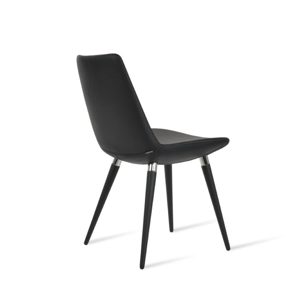 Soho Concept Eiffel Ana Chair - Stylish Dining Chair In Boucle, Velvet & Nubuck Fabrics With 10-year Guarantee! Black,Chrome  Soho-concept-dining-chair-02691