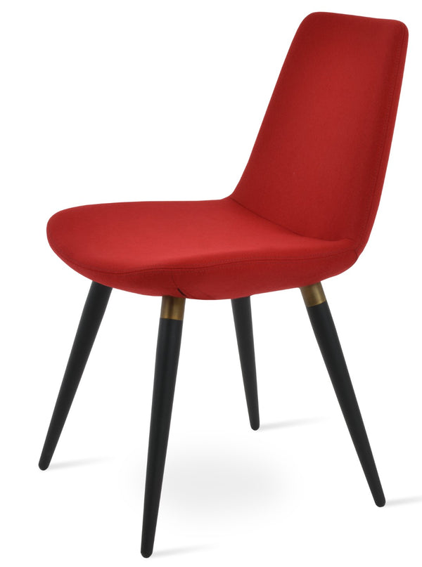 Soho Concept Eiffel Ana Armchair Dining Chair - Stylish Wool Upholstery, Durable Metal Base, 10-year Guarantee! Black,Gold,Red  Soho-concept-dining-chair-02683