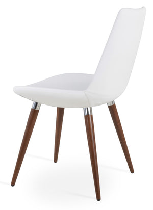 Soho Concept Eiffel Ana Armchair Dining Chair - Stylish Ppm-fr Upholstery, Gold Accents, 2-year Guarantee, Turkiye Made Walnut,Chrome,White  Soho-concept-dining-chair-02695