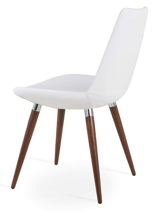 Soho Concept Eiffel Ana Armchair Dining Chair - Stylish Ppm-fr Upholstery, Gold Accents, 2-year Guarantee, Turkiye Made Walnut,Chrome,White  Soho-concept-dining-chair-02695