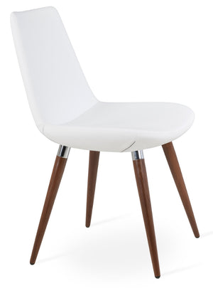 Soho Concept Eiffel Ana Armchair Dining Chair - Stylish Ppm-fr Upholstery, Gold Accents, 2-year Guarantee, Turkiye Made Walnut,Chrome,White  Soho-concept-dining-chair-02695