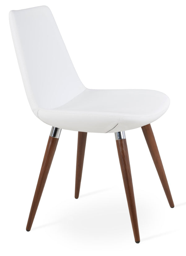 Soho Concept Eiffel Ana Armchair Dining Chair - Stylish Ppm-fr Upholstery, Gold Accents, 2-year Guarantee, Turkiye Made Walnut,Chrome,White  Soho-concept-dining-chair-02695