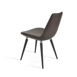 Soho Concept Eiffel Ana Chair - Stylish Dining Chair In Boucle, Velvet & Nubuck Fabrics With 10-year Guarantee! Brown,Black,Chrome  Soho-concept-dining-chair-02697
