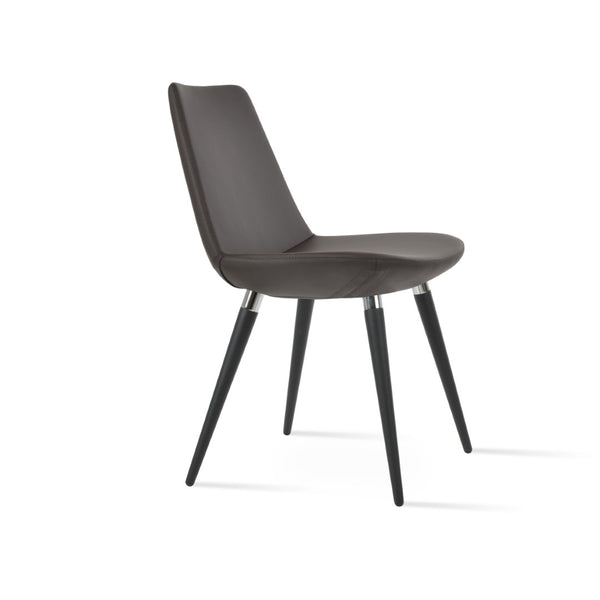 Soho Concept Eiffel Ana Chair - Stylish Dining Chair In Boucle, Velvet & Nubuck Fabrics With 10-year Guarantee! Brown,Black,Chrome  Soho-concept-dining-chair-02697