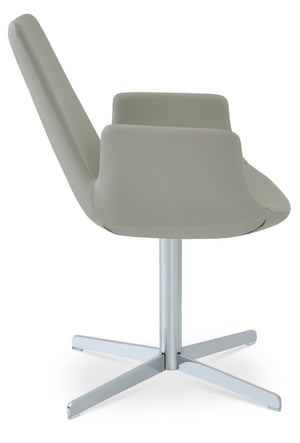 Soho Concept Eiffel Arm Wire Counter & Bar Dining Chair - Chic Boucle, Velvet, Nubuck Fabrics, 10-year Guarantee! Chrome  Soho-concept-dining-chair-02998