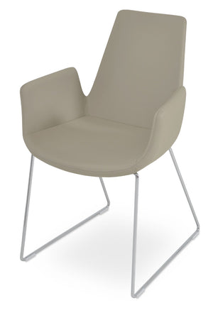 Soho Concept Eiffel Arm Wire Counter & Bar Dining Chair - Chic Boucle, Velvet, Nubuck Fabrics, 10-year Guarantee! Chrome  Soho-concept-dining-chair-03010