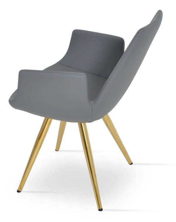 Soho Concept Eiffel Arm Wire Counter & Bar Dining Chair - Chic Boucle, Velvet, Nubuck Fabrics, 10-year Guarantee! Gold,Grey  Soho-concept-dining-chair-03043