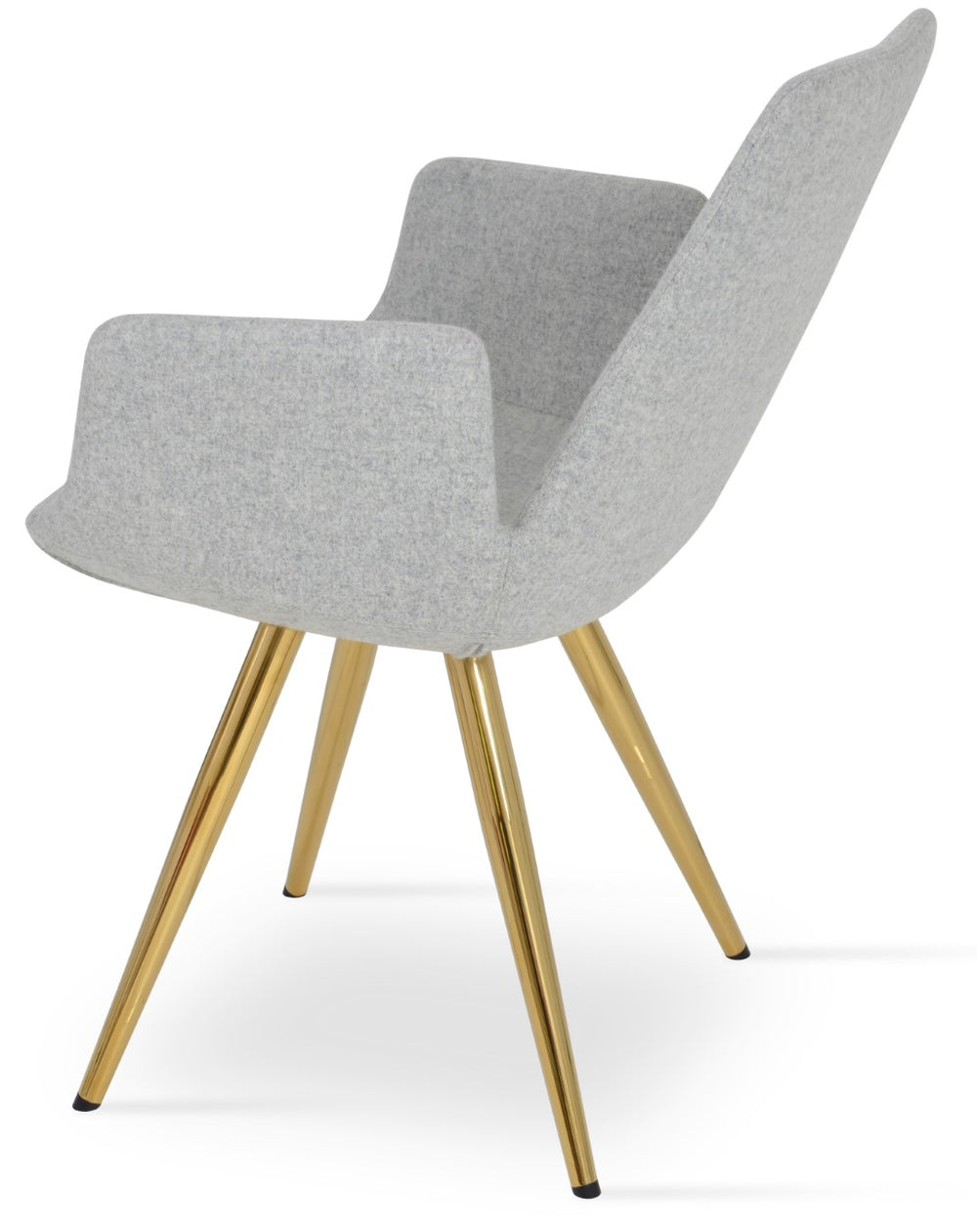 Soho Concept Eiffel Arm Office Chair In Camira Era Fabric - Ergonomic Design, 10-year Guarantee, Stylish Finish Gold,Silver  Soho-concept-dining-chair-02982