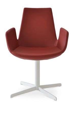 Soho Concept Eiffel Arm Wire Counter & Bar Dining Chair - Chic Boucle, Velvet, Nubuck Fabrics, 10-year Guarantee! Red,White  Soho-concept-dining-chair-02715