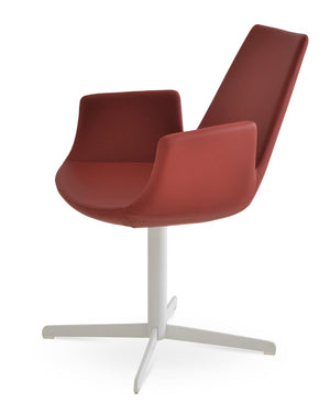 Soho Concept Eiffel Arm Wire Counter & Bar Dining Chair - Chic Boucle, Velvet, Nubuck Fabrics, 10-year Guarantee! Red,White  Soho-concept-dining-chair-02715