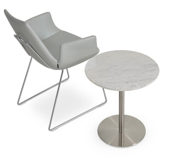 Soho Concept Eiffel Arm Wire Counter & Bar Dining Chair - Chic Boucle, Velvet, Nubuck Fabrics, 10-year Guarantee! Chrome,Silver  Soho-concept-dining-chair-02799