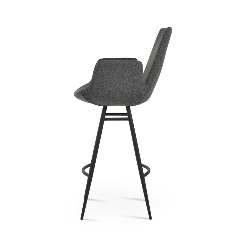 Soho Concept Eiffel Arm Barstools & Counterstools - Stylish Wool Fabric With 10-year Guarantee & Chrome Base Options Chrome,Red Steel Tubular Legs Soho-concept-dining-chair-06760