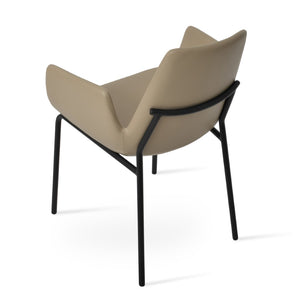 Soho Concept Eiffel Arm Wire Counter & Bar Dining Chair - Chic Boucle, Velvet, Nubuck Fabrics, 10-year Guarantee! Black  Soho-concept-dining-chair-02813