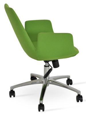 Soho Concept Eiffel Arm Dark Grey Lounge Chair - Durable Camira Blazer Wool Fabric With 10-year Guarantee Pistachio  Soho-concept-dining-chair-11795