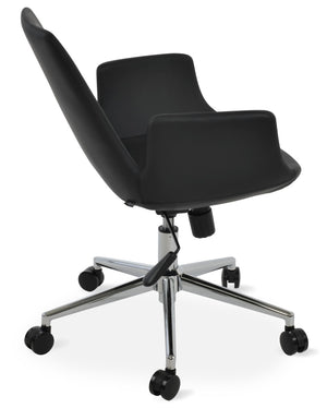 Soho Concept Eiffel Arm Chair In Boucle, Velvet, Nubuck & Camira Era Fabric – 10 Year Guarantee, Elegant White Black  Soho-concept-dining-chair-11790