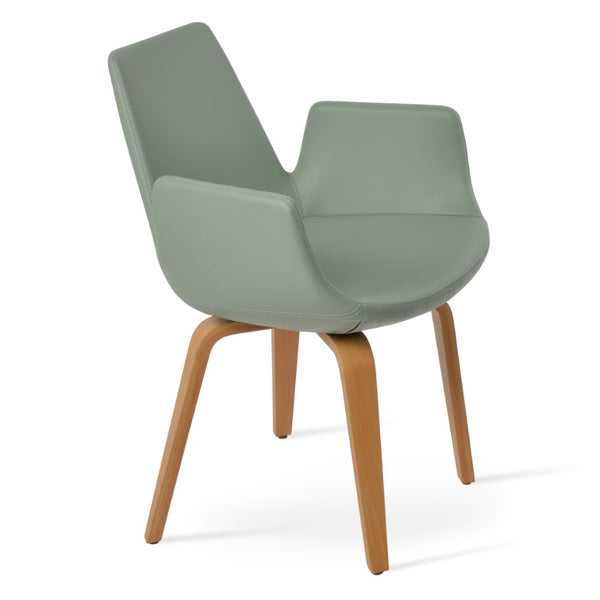 Soho Concept Eiffel Arm Wood Counter & Bar Chair - Stylish Solid Wood With Elegant Fabrics & 10-year Warranty Natural  Soho-concept-dining-chair-02830