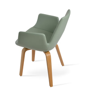 Soho Concept Eiffel Arm Wood Counter & Bar Chair - Stylish Solid Wood With Elegant Fabrics & 10-year Warranty Natural  Soho-concept-dining-chair-02830