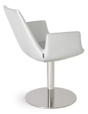 Soho Concept Eiffel Arm Wire Counter & Bar Dining Chair - Chic Boucle, Velvet, Nubuck Fabrics, 10-year Guarantee! Silver  Soho-concept-dining-chair-02847